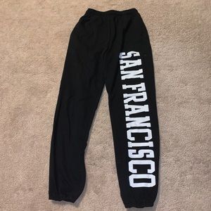 san fransisco joggers size xs